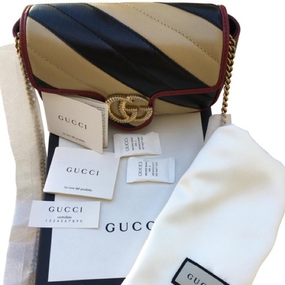 Gucci Handbags - GUCCI TORCHON MARMONT MINI BAG